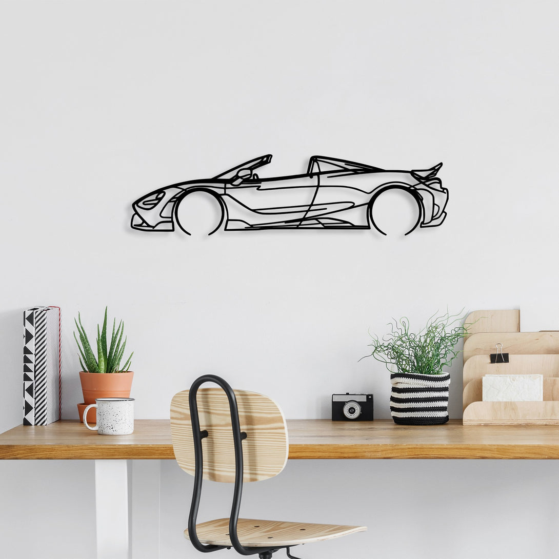 Metalna zidna dekoracija, McLaren 720S Silhouette-Vasdom.hr