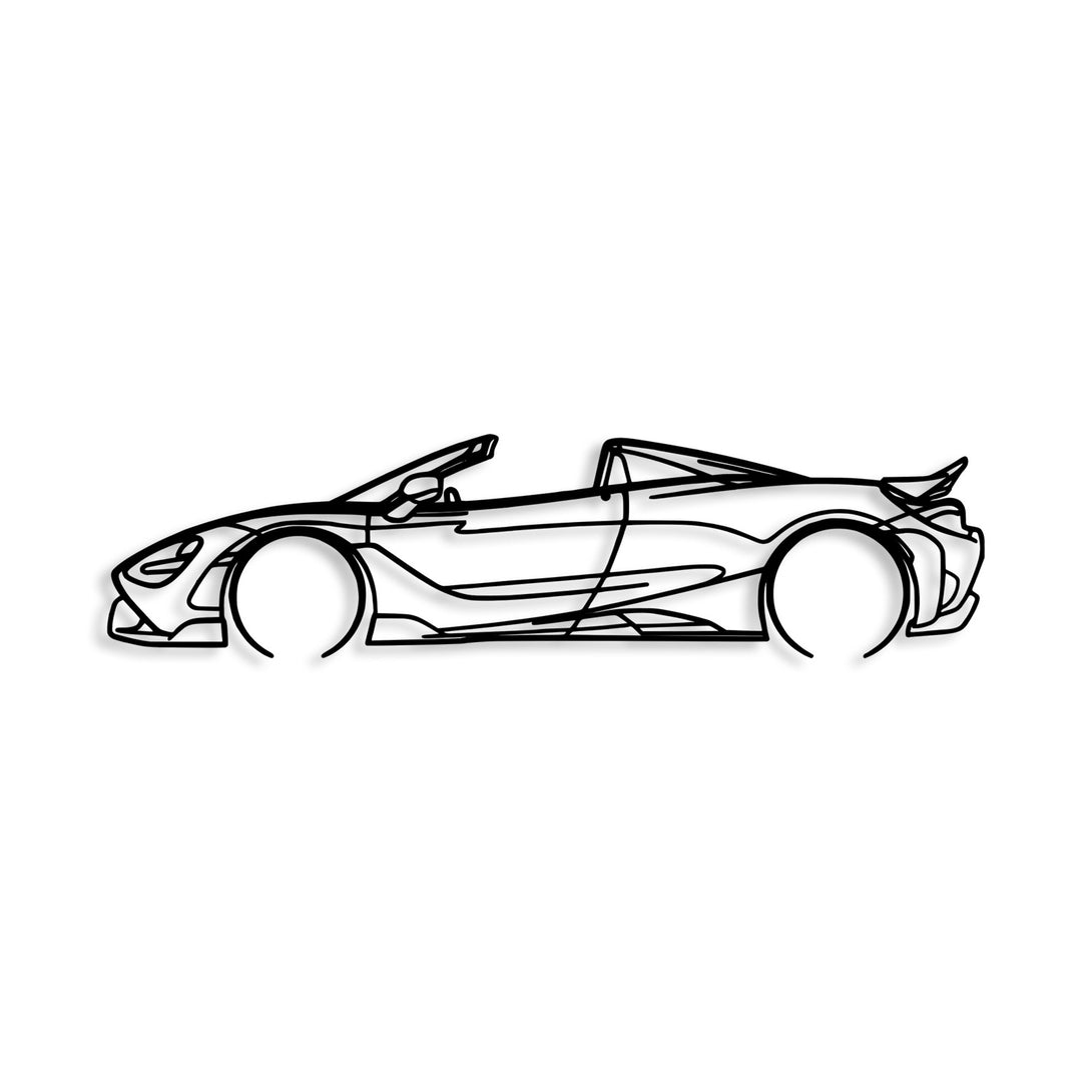 Metalna zidna dekoracija, McLaren 720S Silhouette-Vasdom.hr