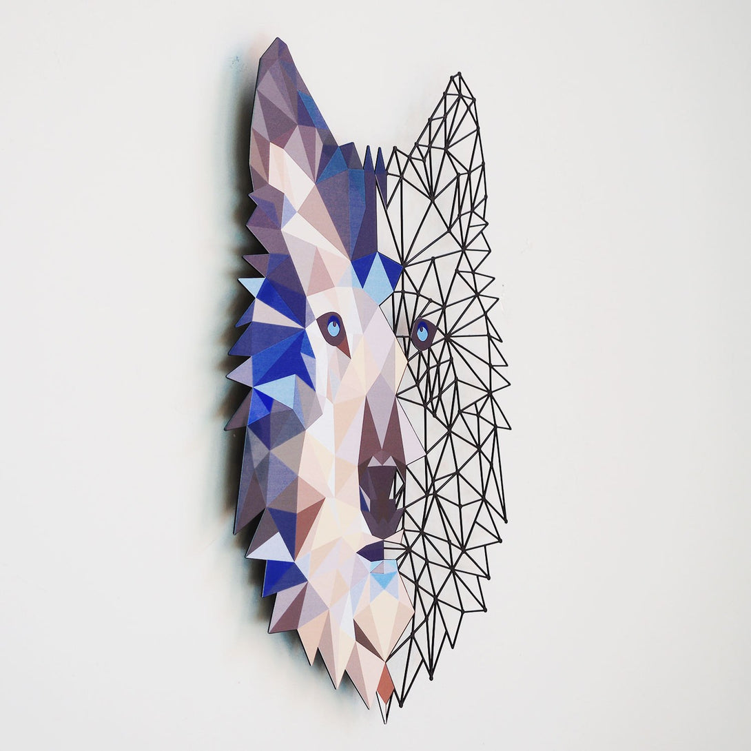 Metalna zidna dekoracija, Metal Wolf Wall Art - APT721-Vasdom.hr