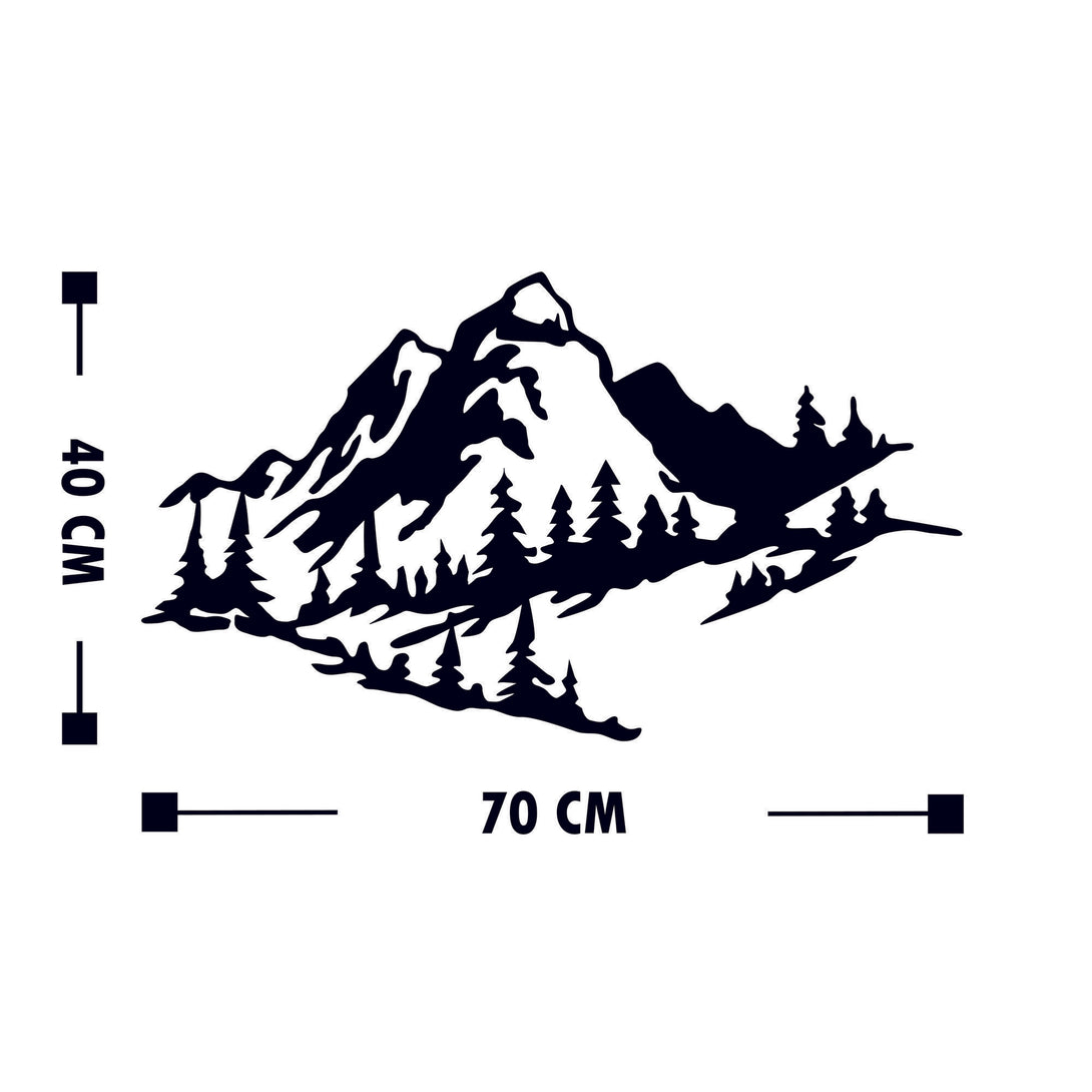 Metalna zidna dekoracija, Mountain 2-Vasdom.hr