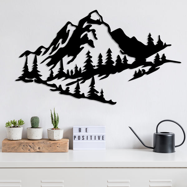 Metalna zidna dekoracija, Mountain 2-Vasdom.hr