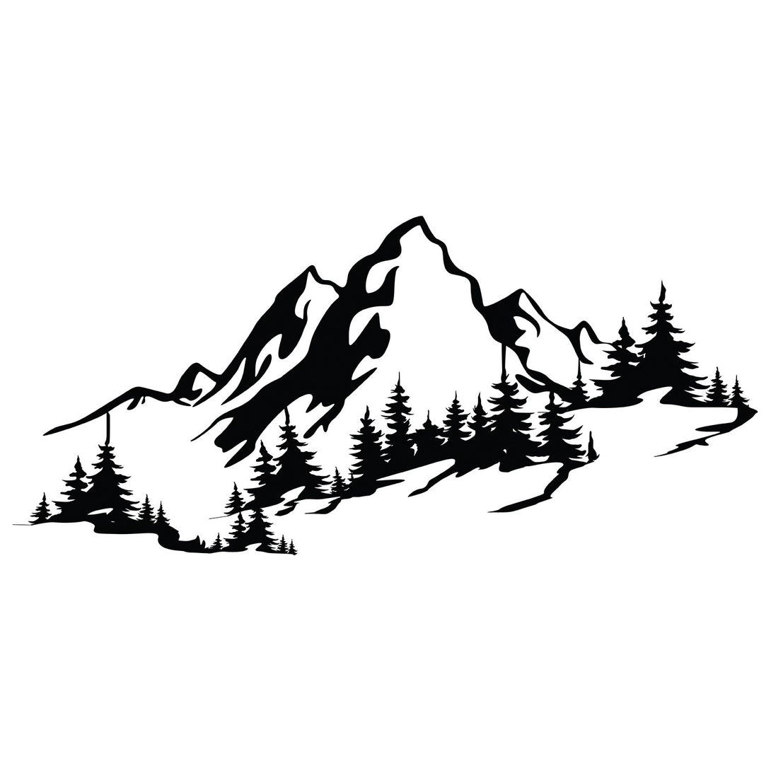 Metalna zidna dekoracija, Mountain 3-Vasdom.hr