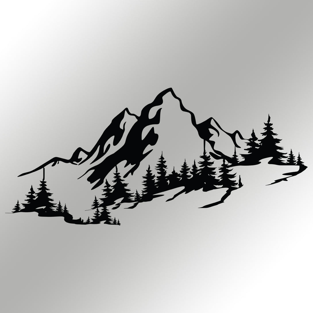 Metalna zidna dekoracija, Mountain 3-Vasdom.hr