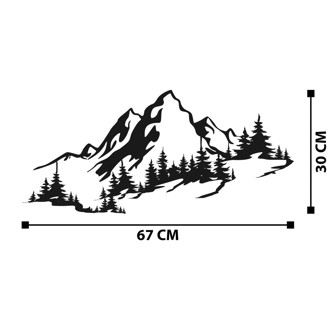 Metalna zidna dekoracija, Mountain 3-Vasdom.hr