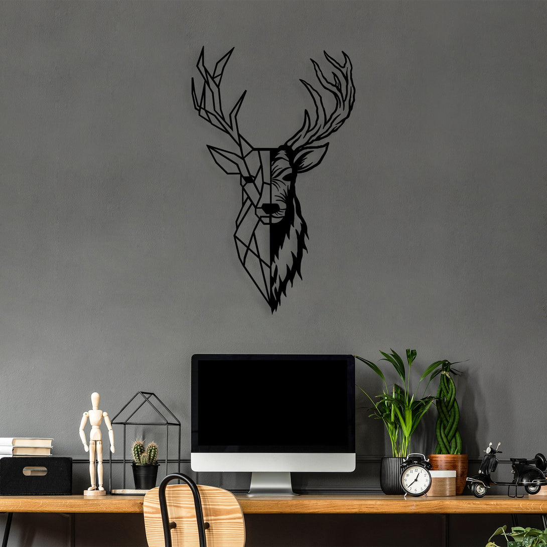 Metalna zidna dekoracija, Red Deer 2-Vasdom.hr