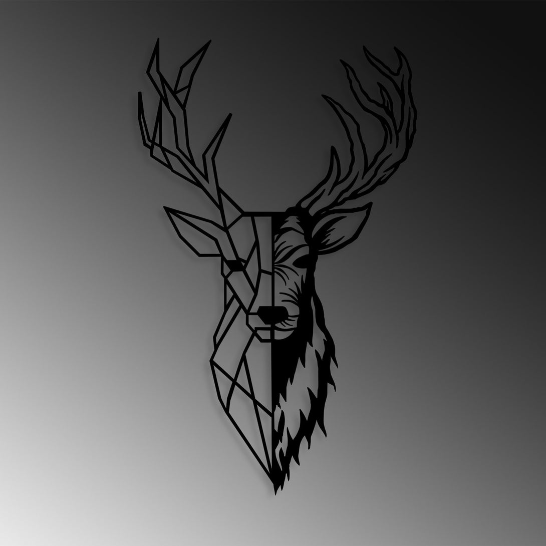 Metalna zidna dekoracija, Red Deer 2-Vasdom.hr