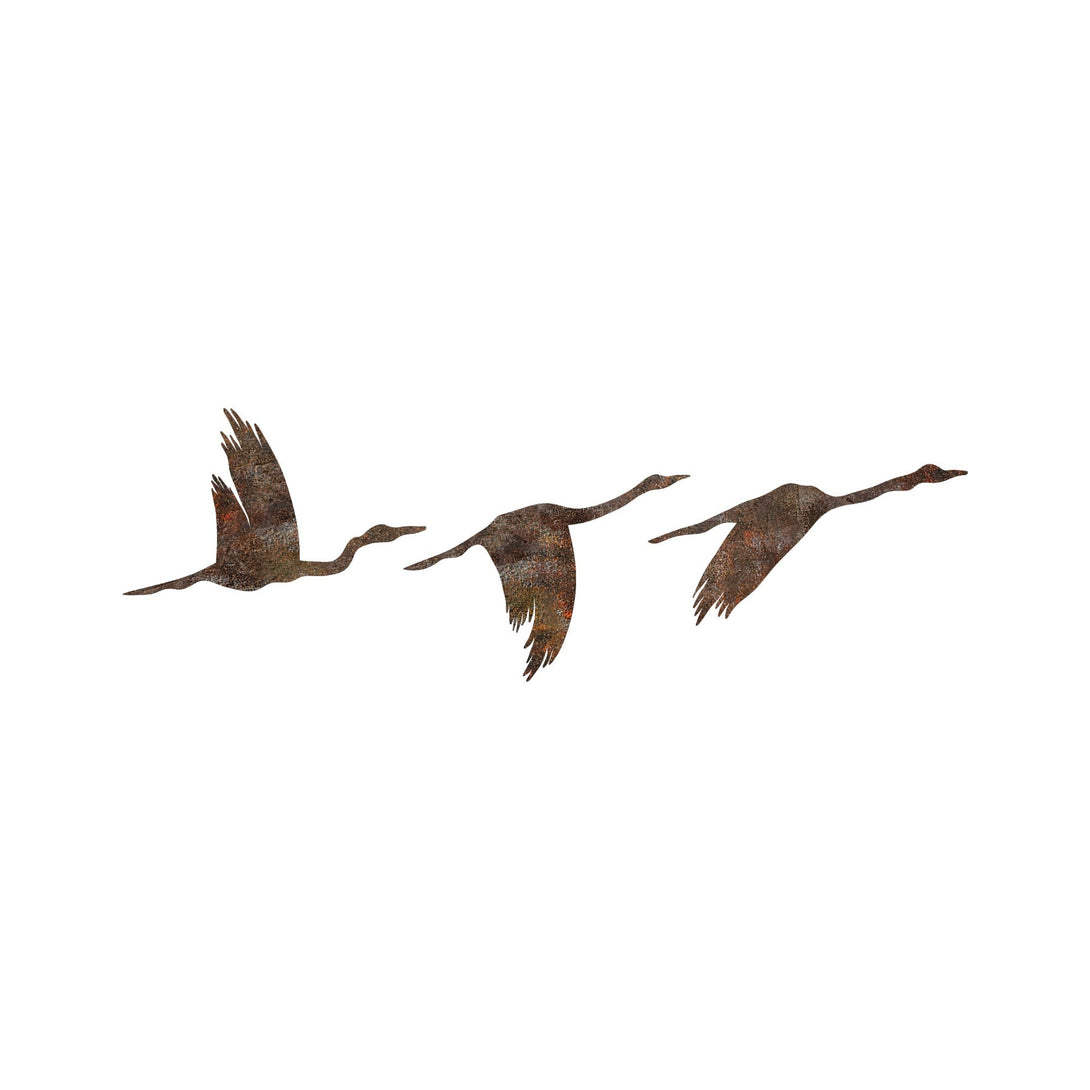 Metalna zidna dekoracija, Rusty Birds 1-Vasdom.hr
