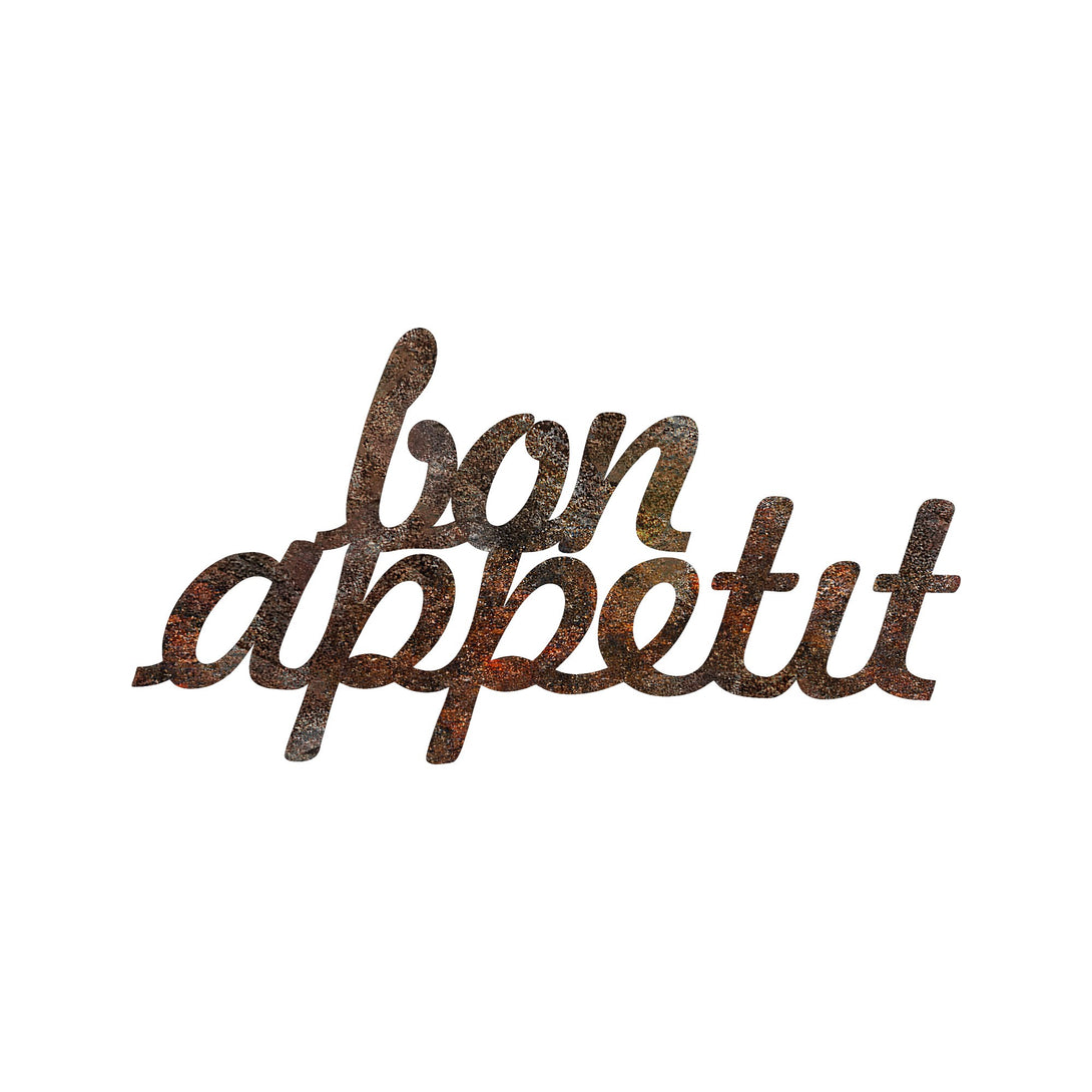 Metalna zidna dekoracija, Rusty Bon Appetit-Vasdom.hr