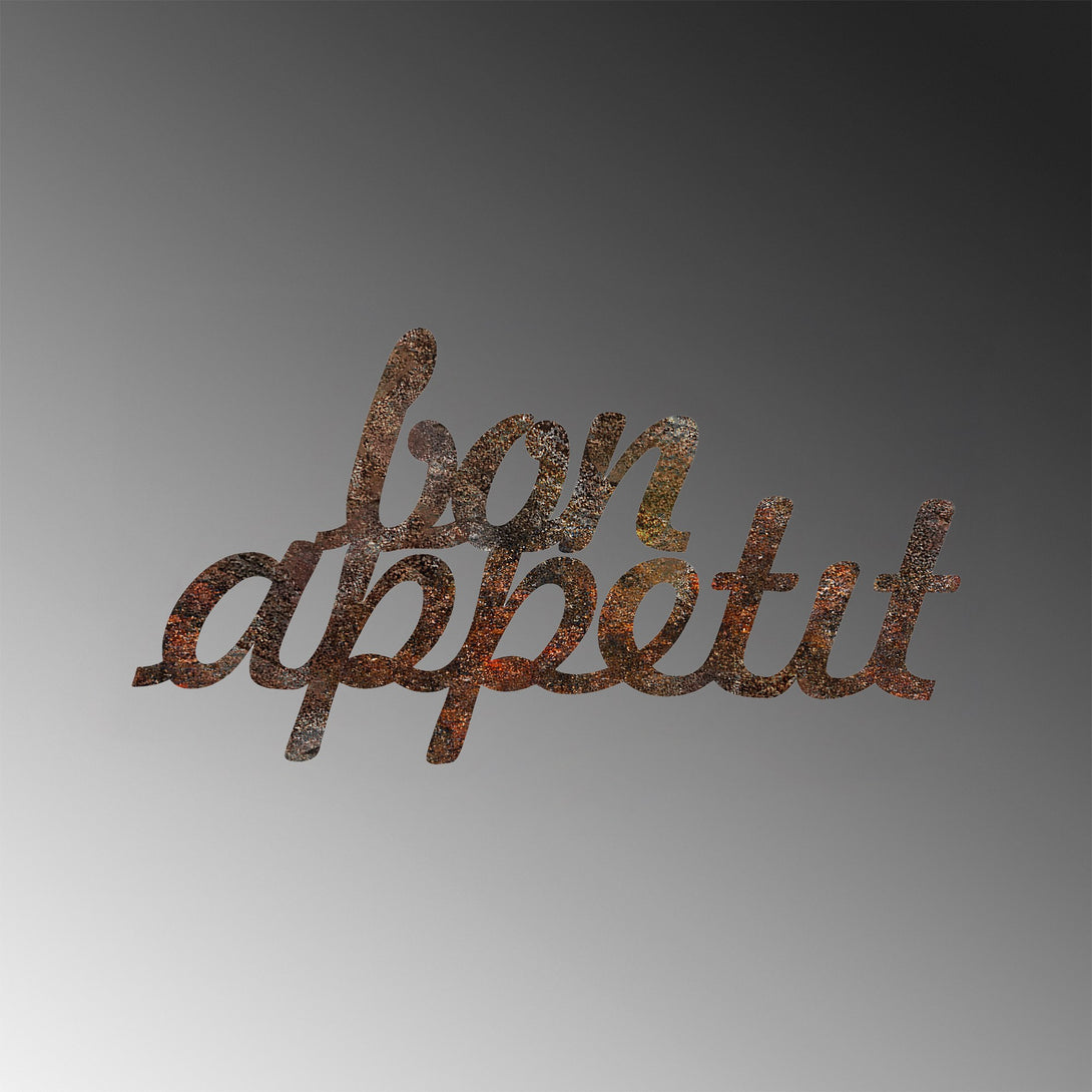 Metalna zidna dekoracija, Rusty Bon Appetit-Vasdom.hr