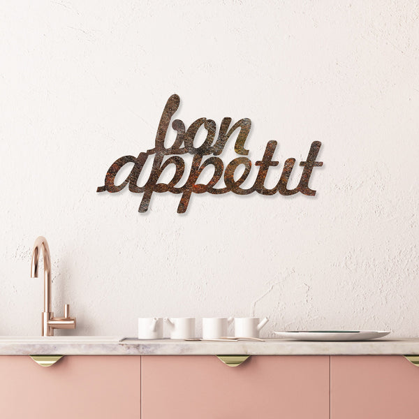 Metalna zidna dekoracija, Rusty Bon Appetit-Vasdom.hr