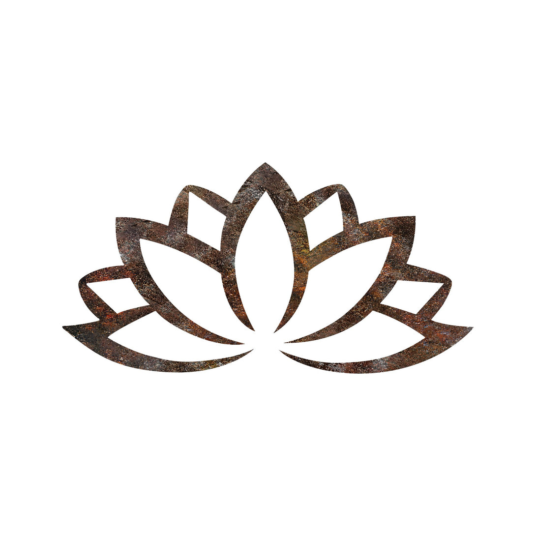 Metalna zidna dekoracija, Rusty Lotus-Vasdom.hr