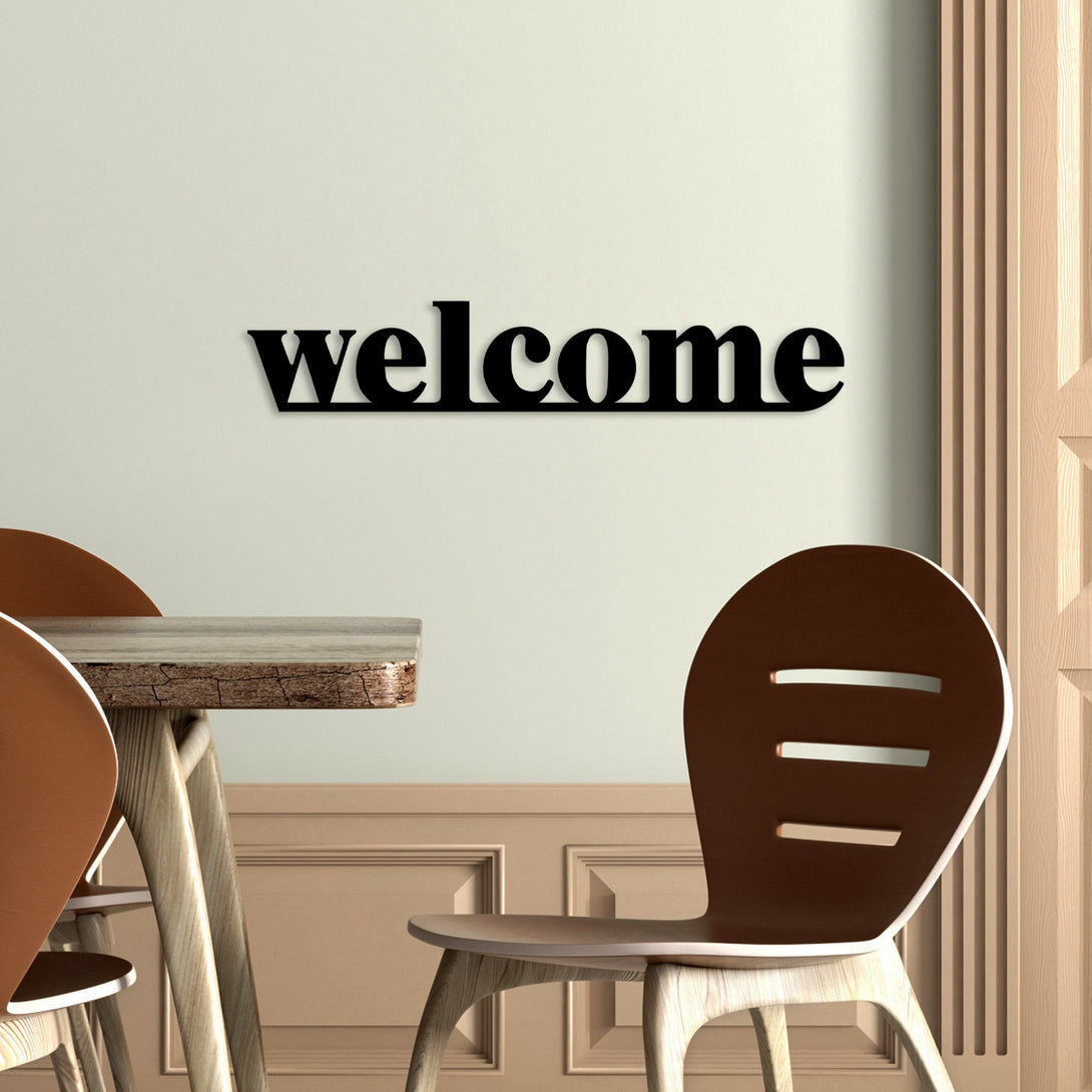 Metalna zidna dekoracija, Welcome-Vasdom.hr
