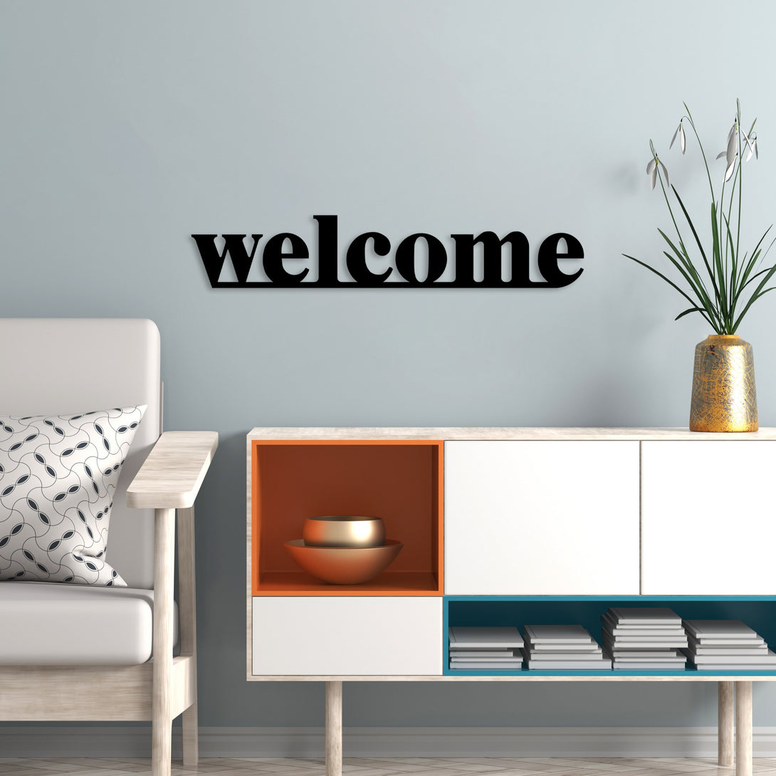 Metalna zidna dekoracija, Welcome-Vasdom.hr