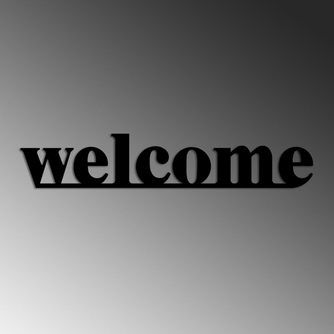 Metalna zidna dekoracija, Welcome-Vasdom.hr