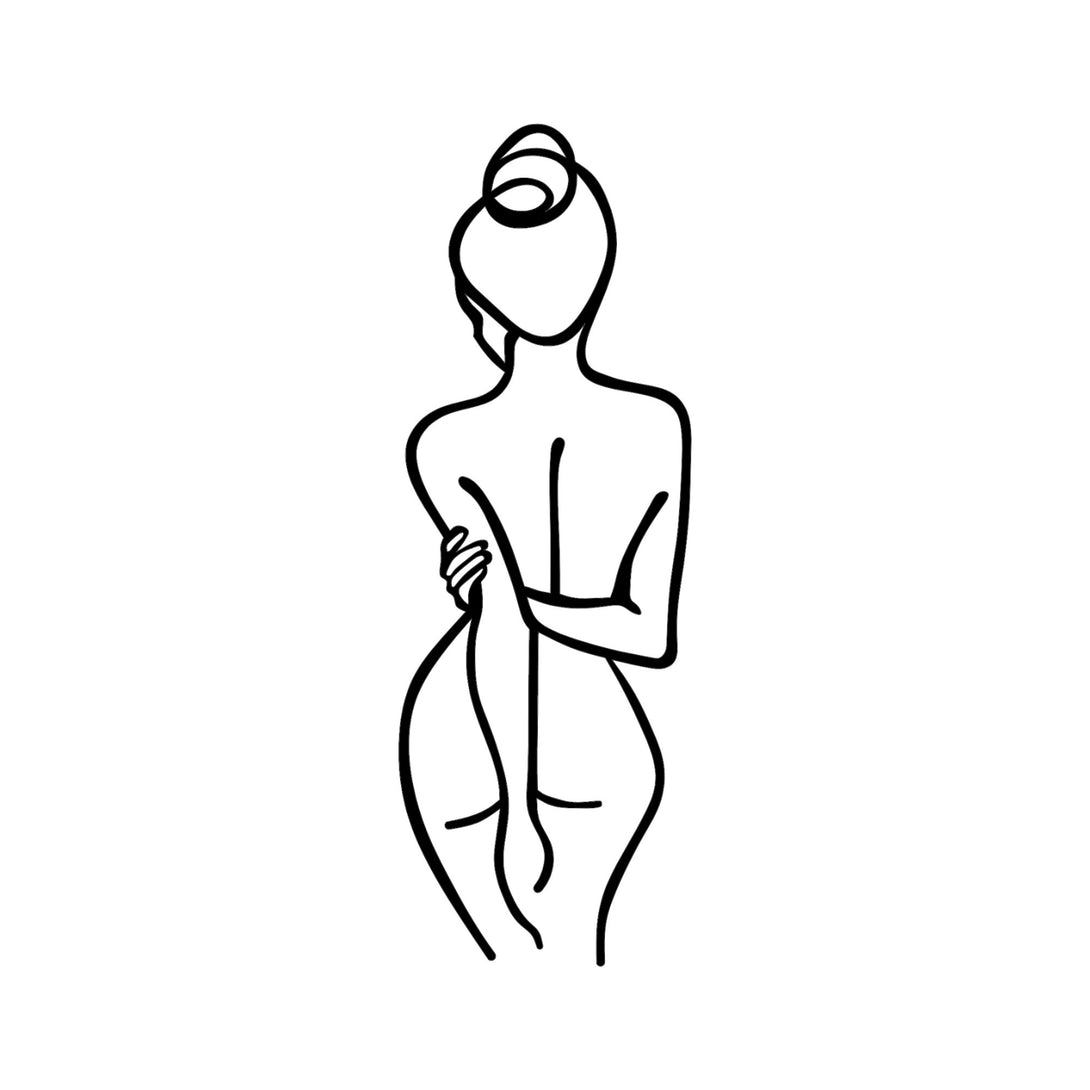Metalna zidna dekoracija, Woman Body-Vasdom.hr