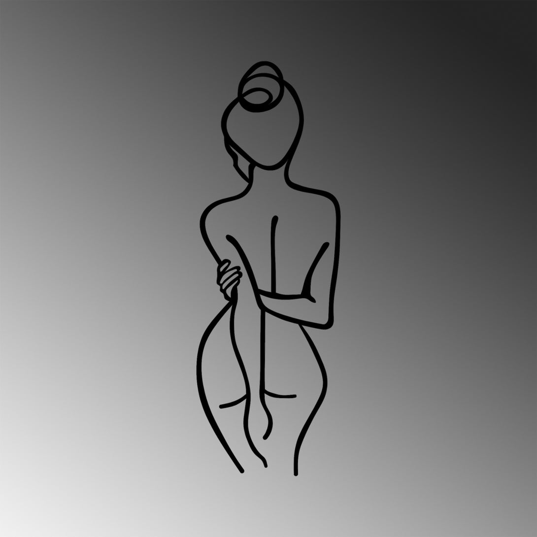 Metalna zidna dekoracija, Woman Body-Vasdom.hr