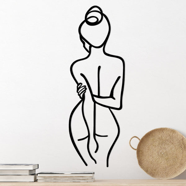 Metalna zidna dekoracija, Woman Body-Vasdom.hr