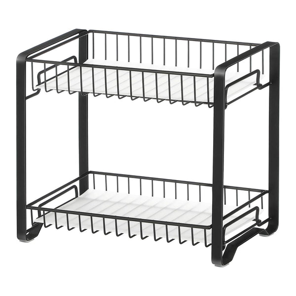 Metalni kuhinjski stalak na 2 razine, držač začina, crni | SONGMICS-Vasdom.hr