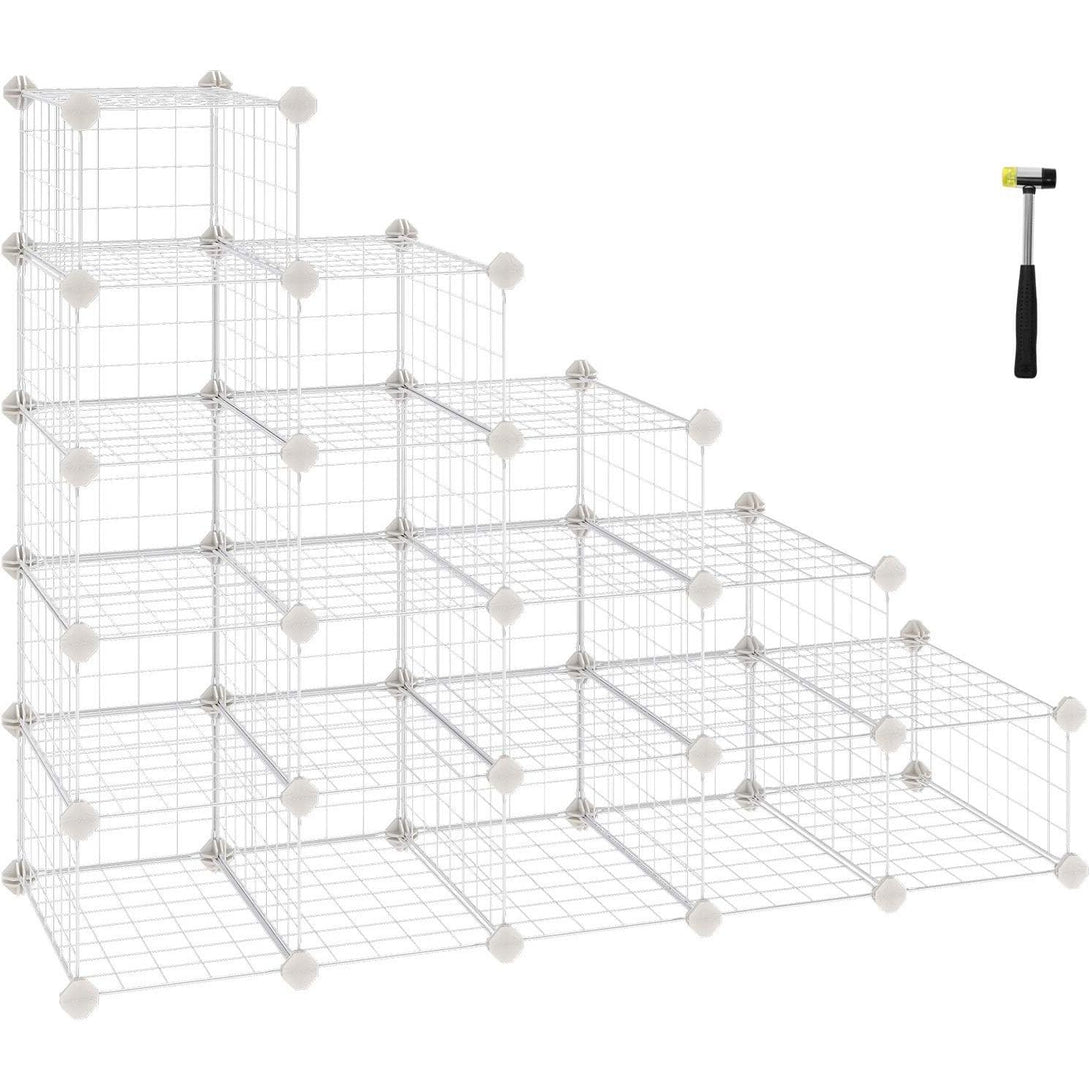 Modularni stalak za odlaganje, police za cipele, 91 x 36 x 71 cm, bijeli | SONGMICS-Vasdom.hr