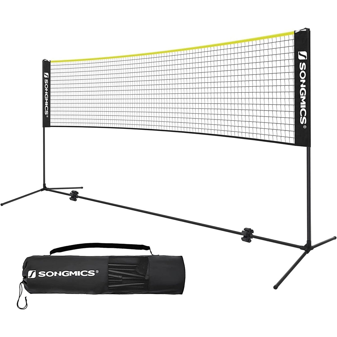 mreža za badminton 400x155 cm, crno-žuta | SONGMICS-Vasdom.hr
