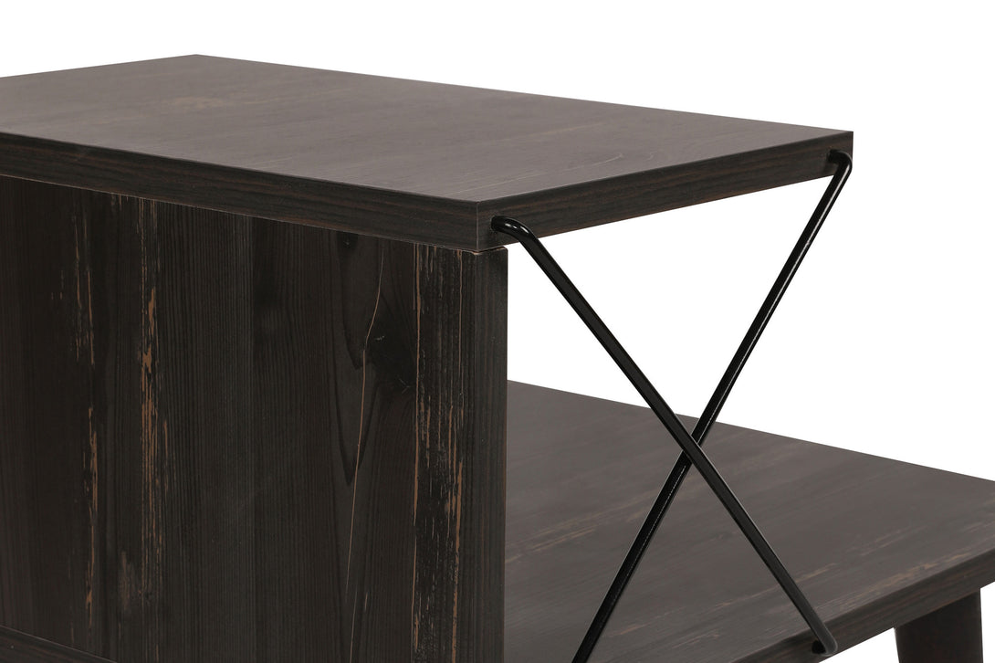 Noćni ormarić Cross - Dark Brown-Vasdom.hr
