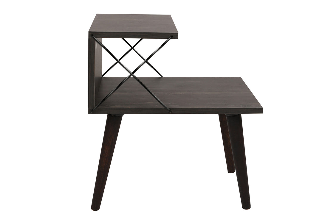 Noćni ormarić Cross - Dark Brown-Vasdom.hr