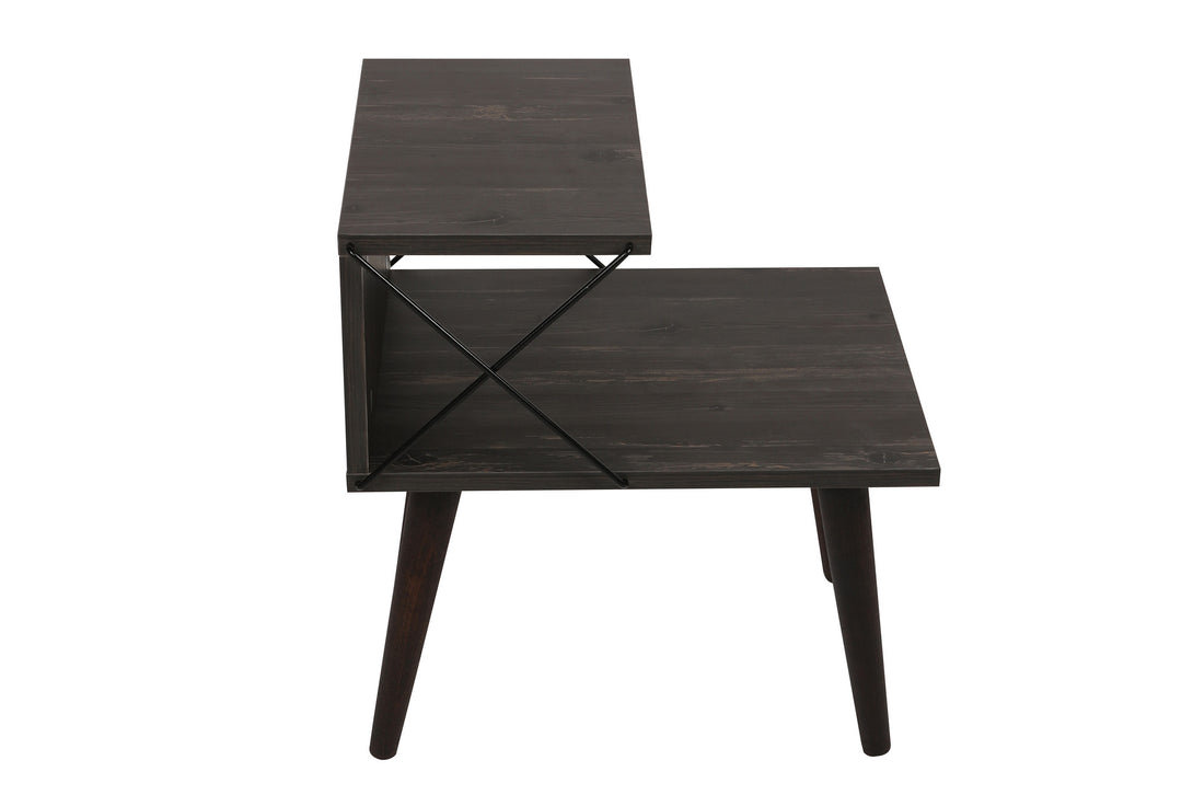 Noćni ormarić Cross - Dark Brown-Vasdom.hr