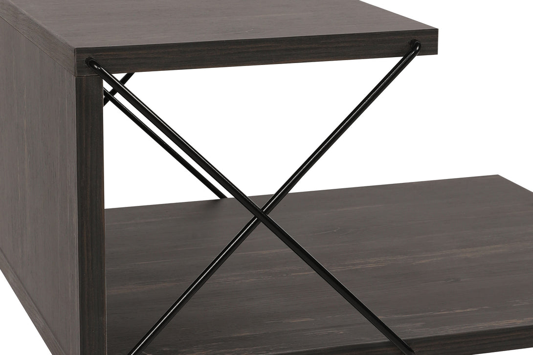 Noćni ormarić Cross - Dark Brown-Vasdom.hr