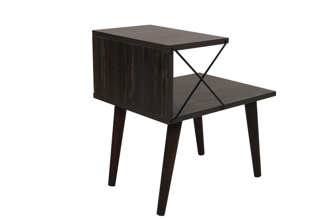 Noćni ormarić Cross - Dark Brown-Vasdom.hr