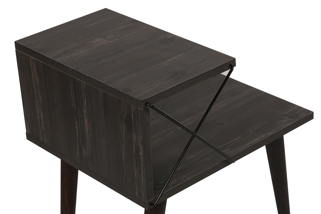 Noćni ormarić Cross - Dark Brown-Vasdom.hr