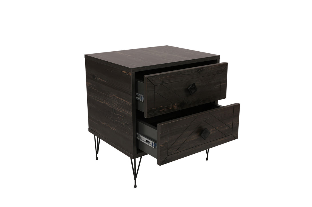 Noćni ormarić Luna - Dark Brown-Vasdom.hr