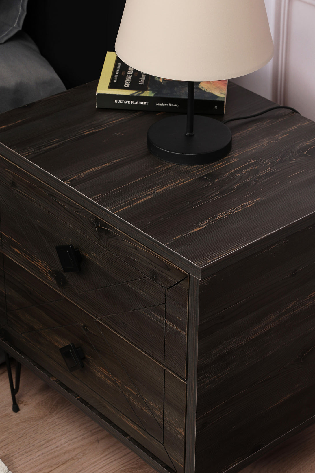 Noćni ormarić Luna - Dark Brown-Vasdom.hr