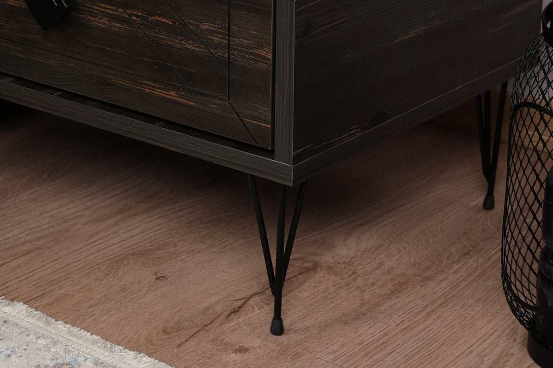 Noćni ormarić Luna - Dark Brown-Vasdom.hr