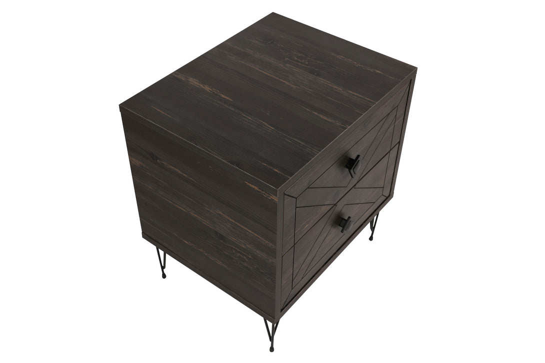 Noćni ormarić Luna - Dark Brown-Vasdom.hr