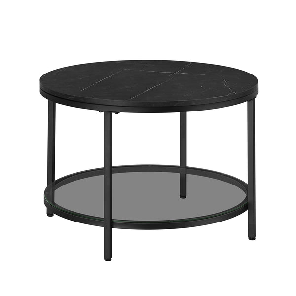 Okrugli stolić za kavu dimenzija 65 x 46 cm (ø x v), crne boje | VASAGLE-Vasdom.hr