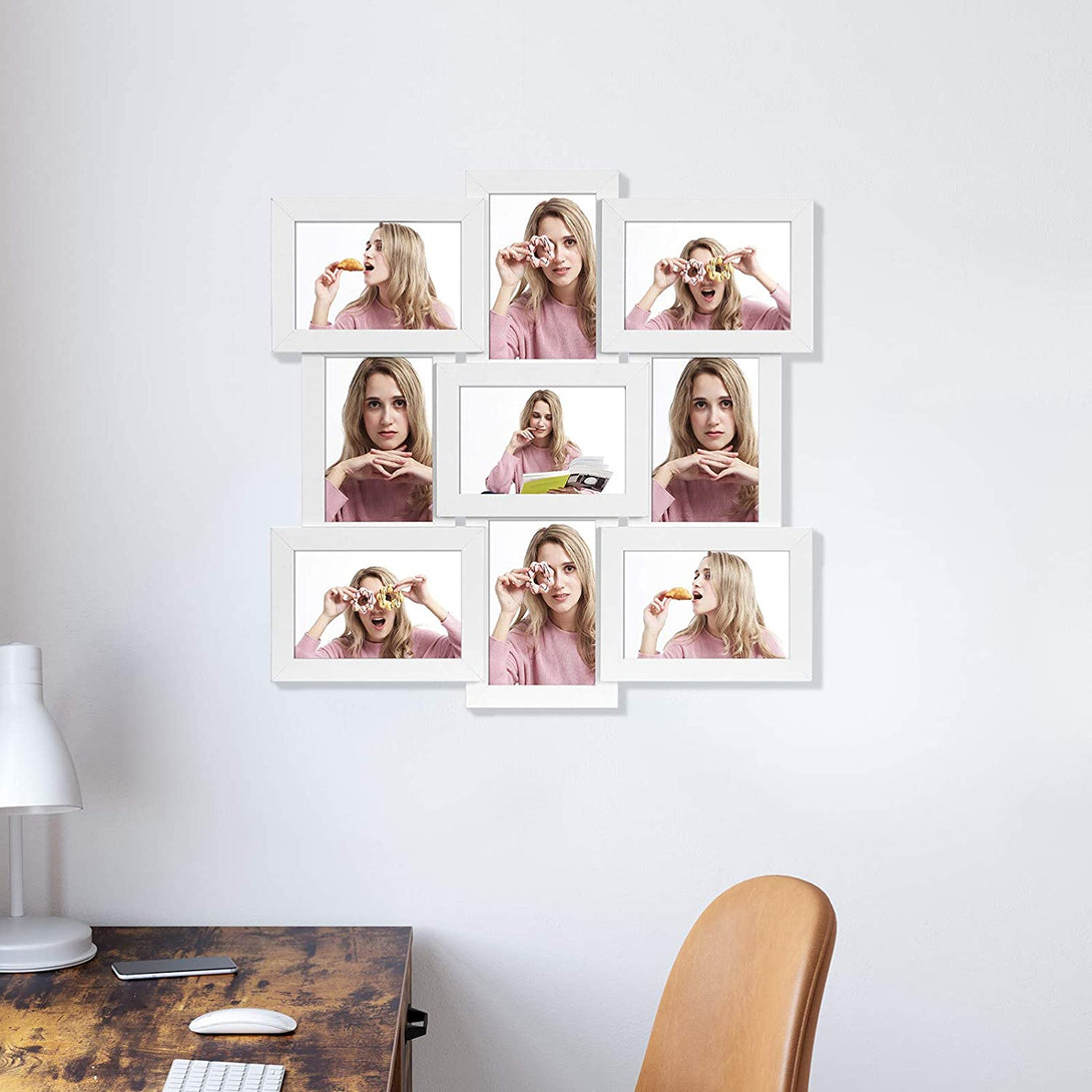 Okviri za fotografije, kolaž za 9 fotografija, bijeli | SONGMICS-Vasdom.hr