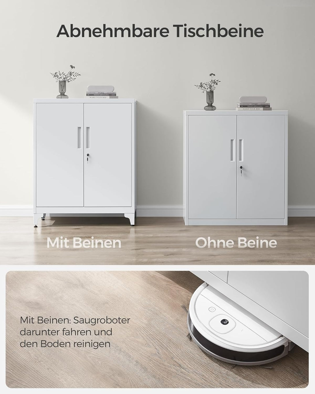 Ormar za dokumente, 40 x 80 x 90 cm, mat sive boje | SONGMICS-Vasdom.hr