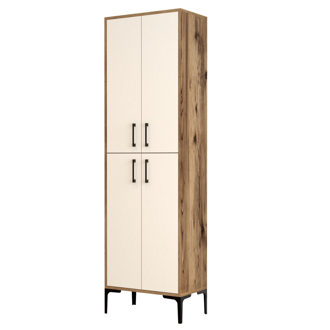 Ormar za obuću Berlin A - Walnut, Cream-Vasdom.hr