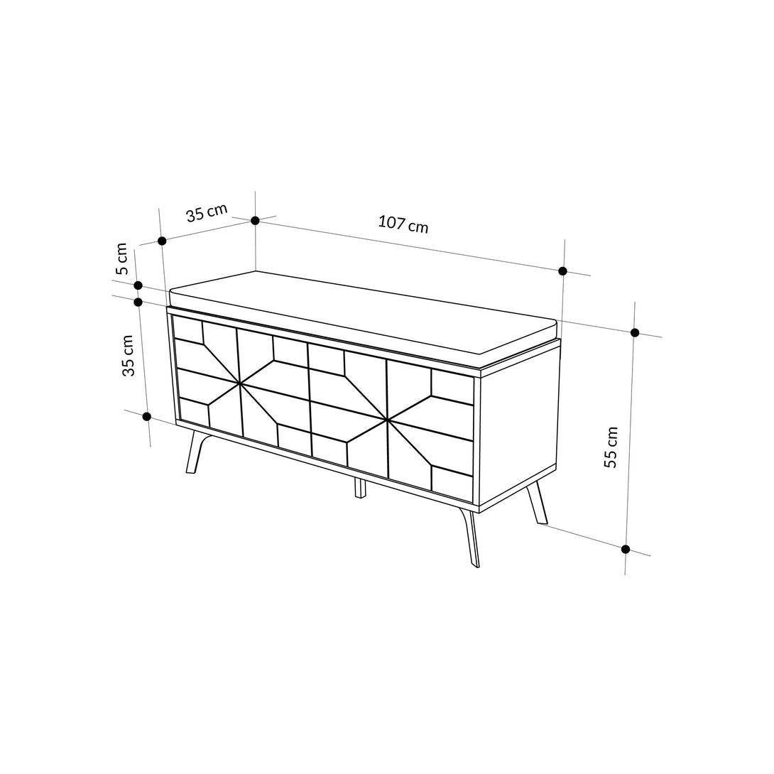 Ormar za obuću Dune Bench - Hitit-Vasdom.hr