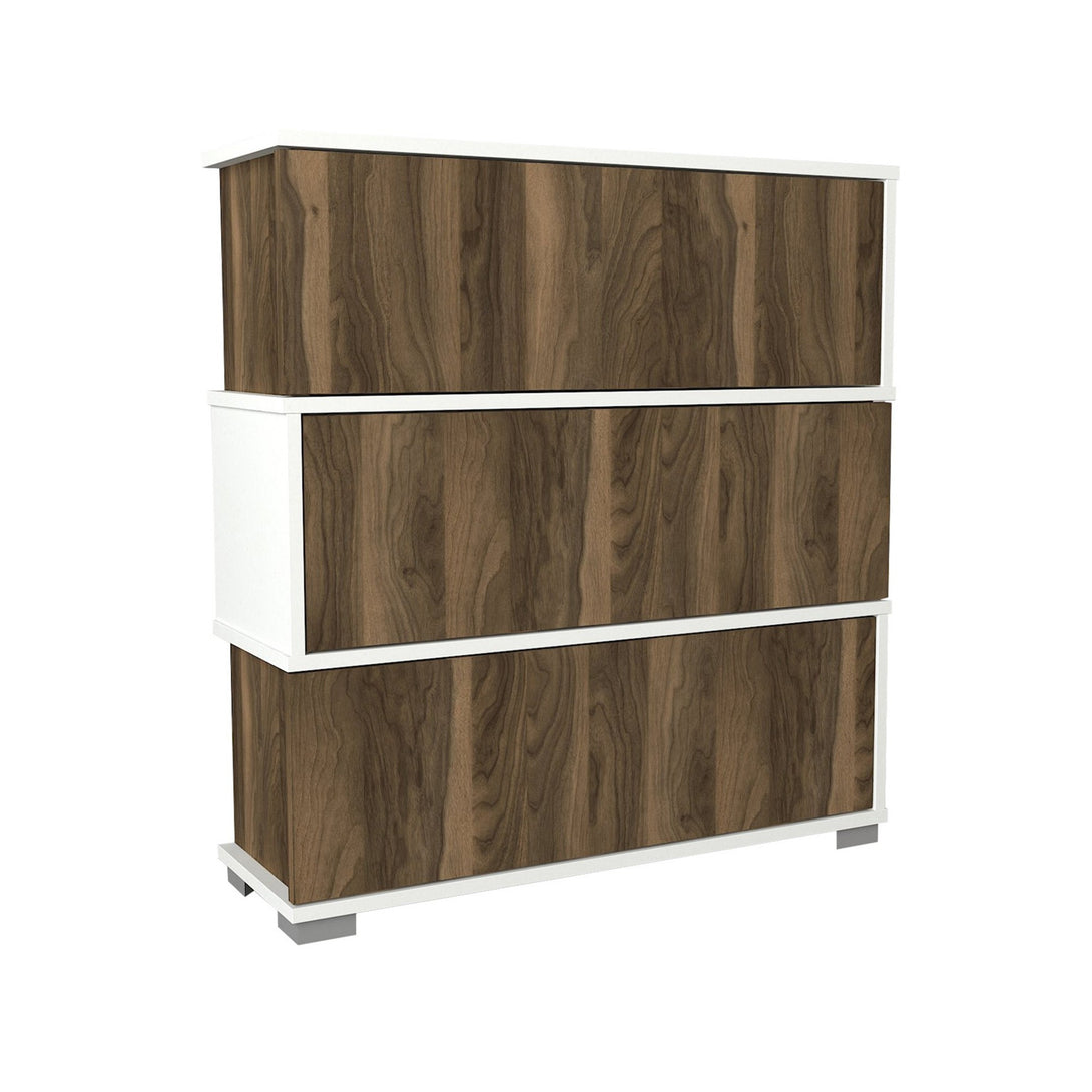Ormar za obuću Napolyon - White, Walnut-Vasdom.hr
