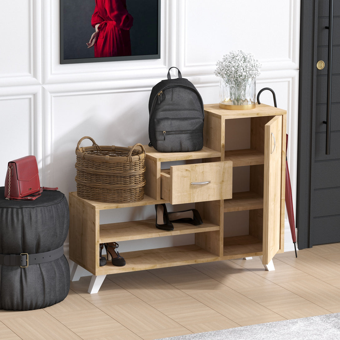 Ormar za obuću Retro - Sapphire Oak-Vasdom.hr