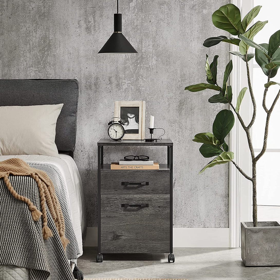 Ormar za spise 41 x 66 x 45 cm, antracit sivo crni | VASAGLE-Vasdom.hr