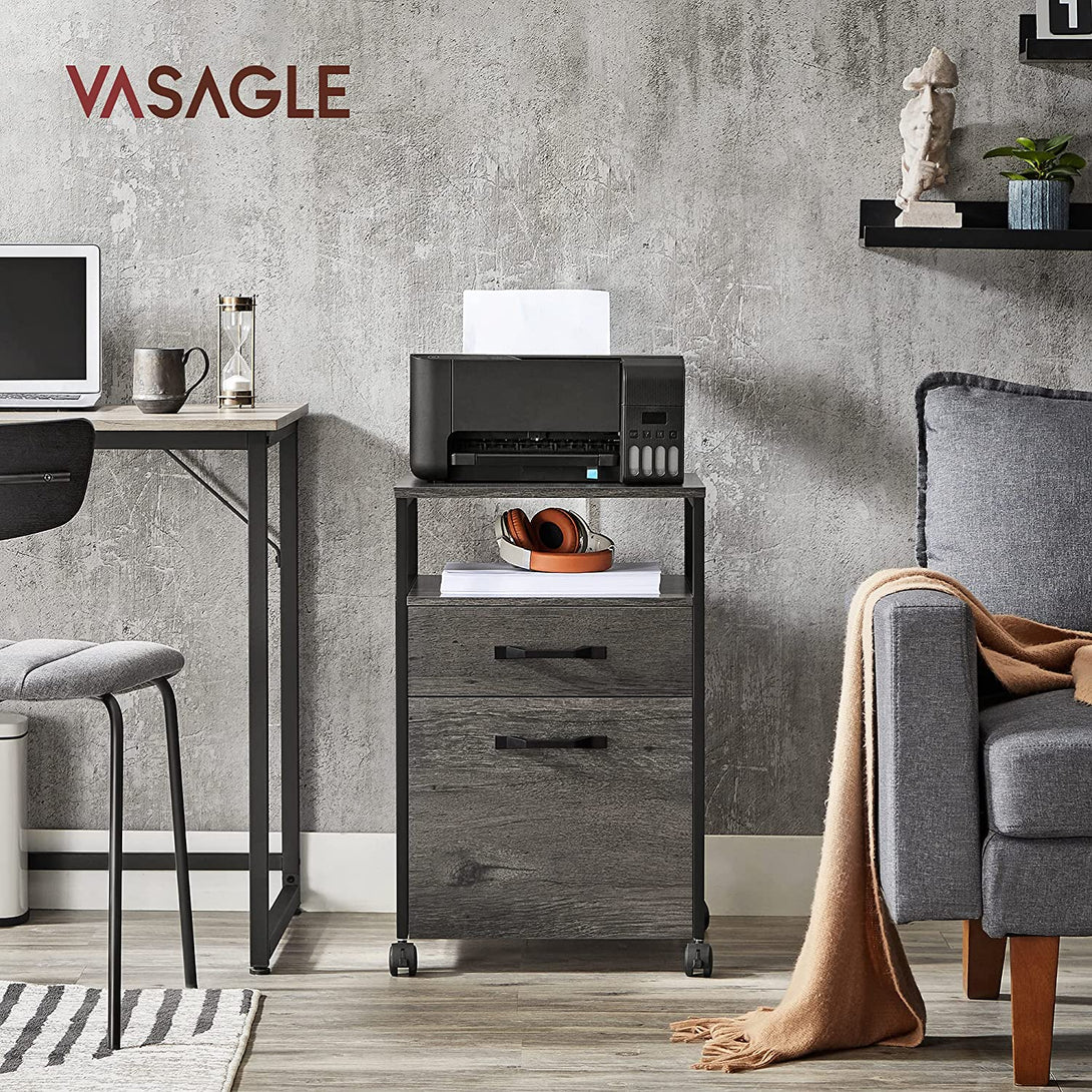 Ormar za spise 41 x 66 x 45 cm, antracit sivo crni | VASAGLE-Vasdom.hr