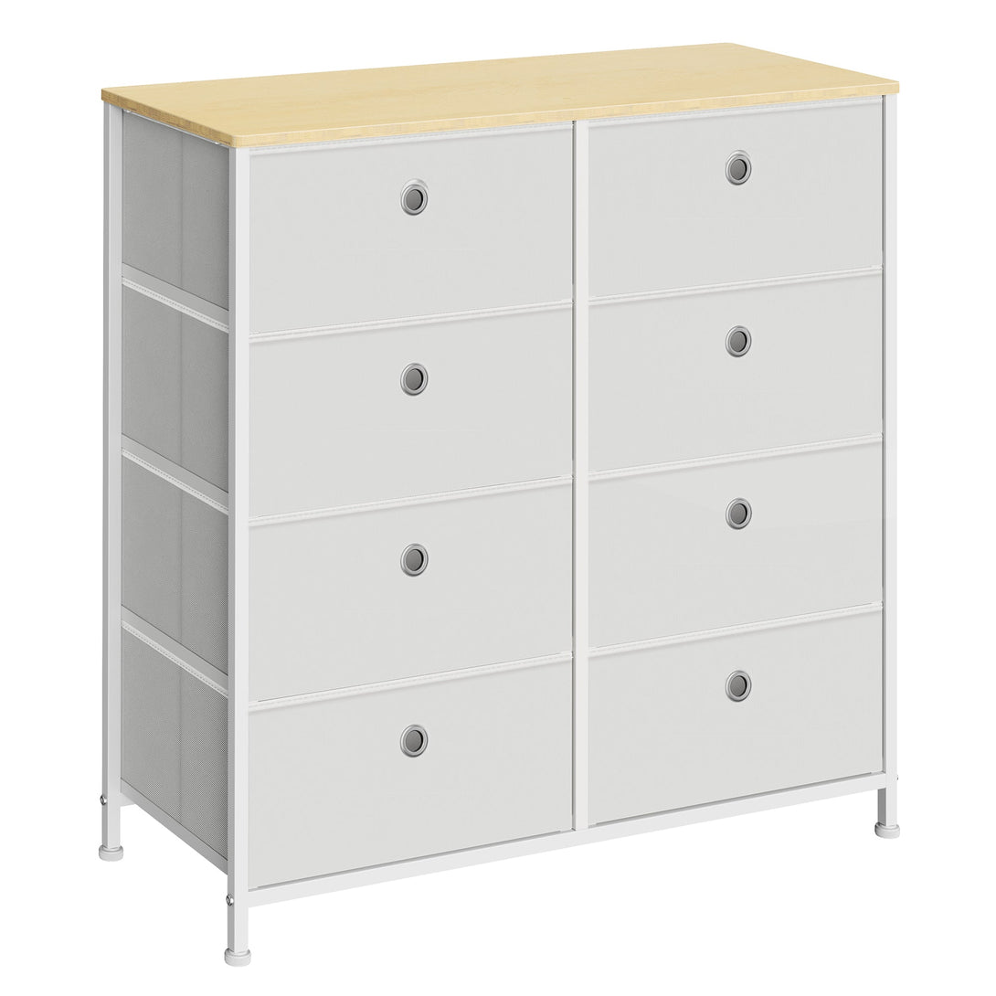 Ormarić s 8 platnenih ladica, komoda 30 x 80 x 81,5 cm, krem bijele boje | SONGMICS-Vasdom.hr
