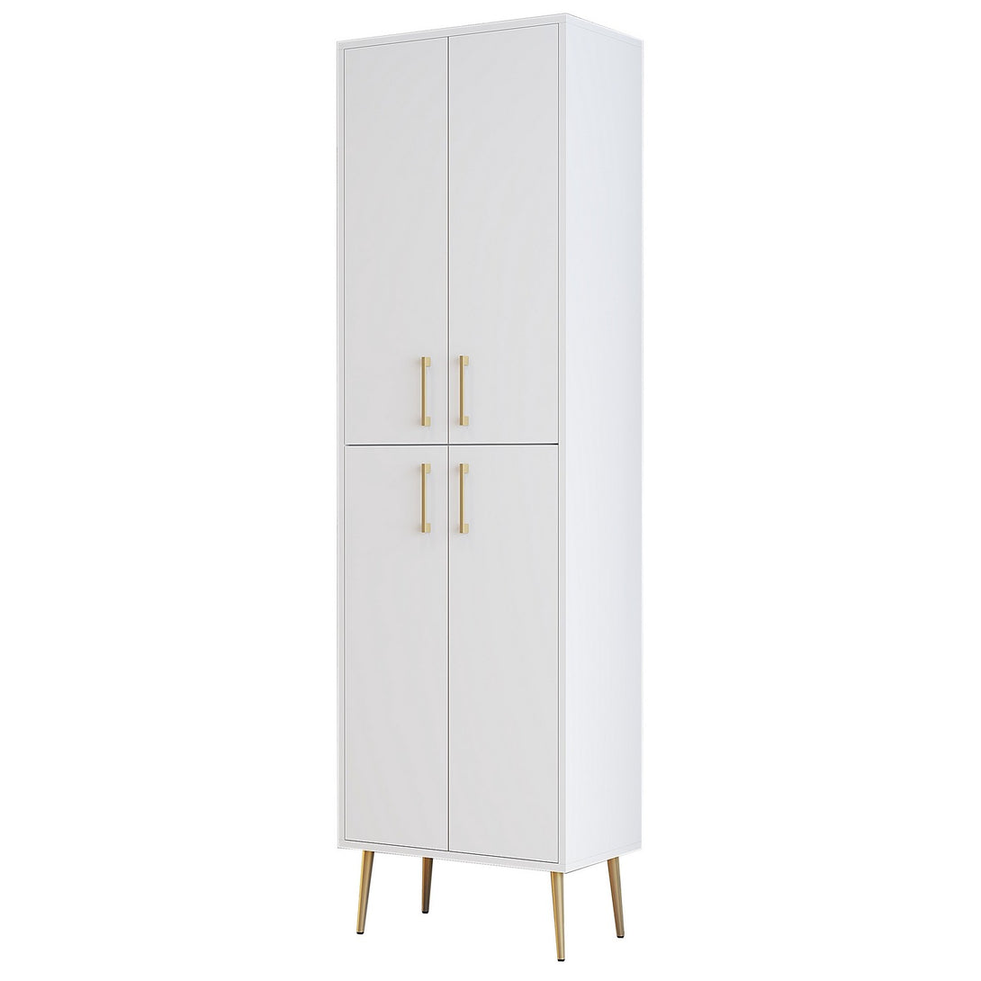 Ormarić za pohranu Berlin A - White, Gold-Vasdom.hr