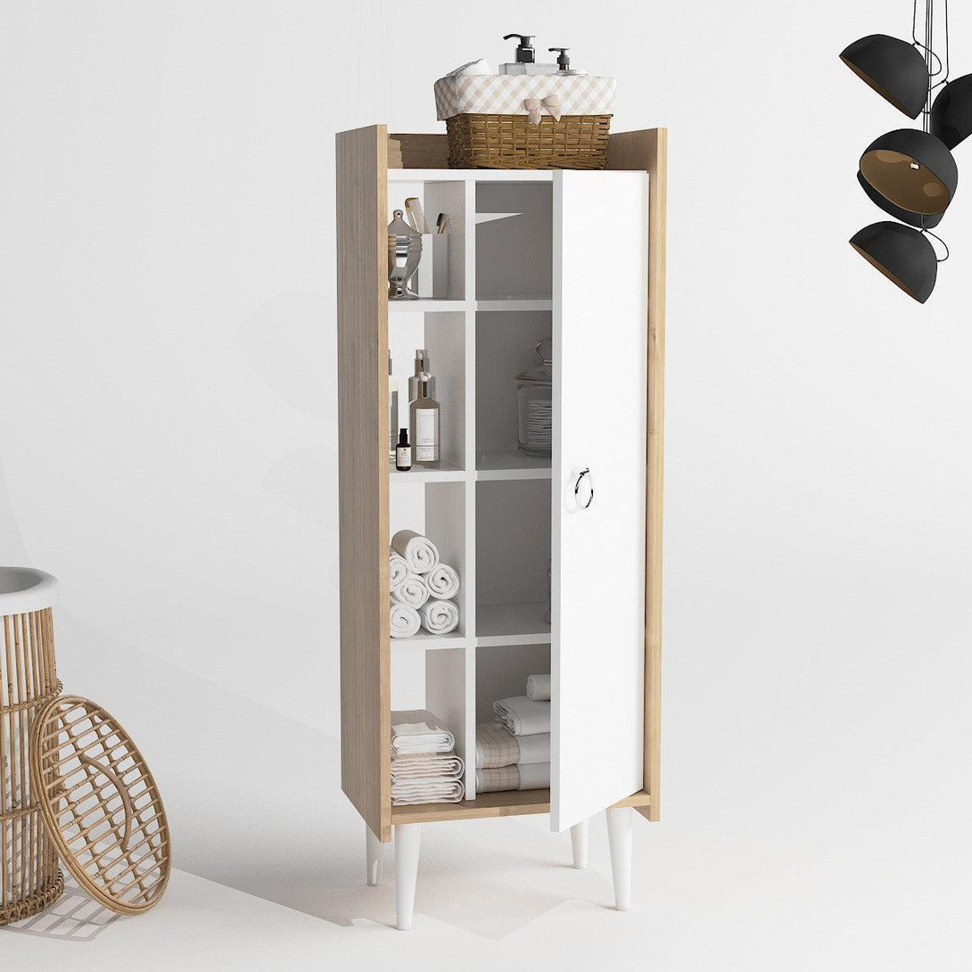 Ormarić za pohranu Lagomood Ruby - Oak, White-Vasdom.hr
