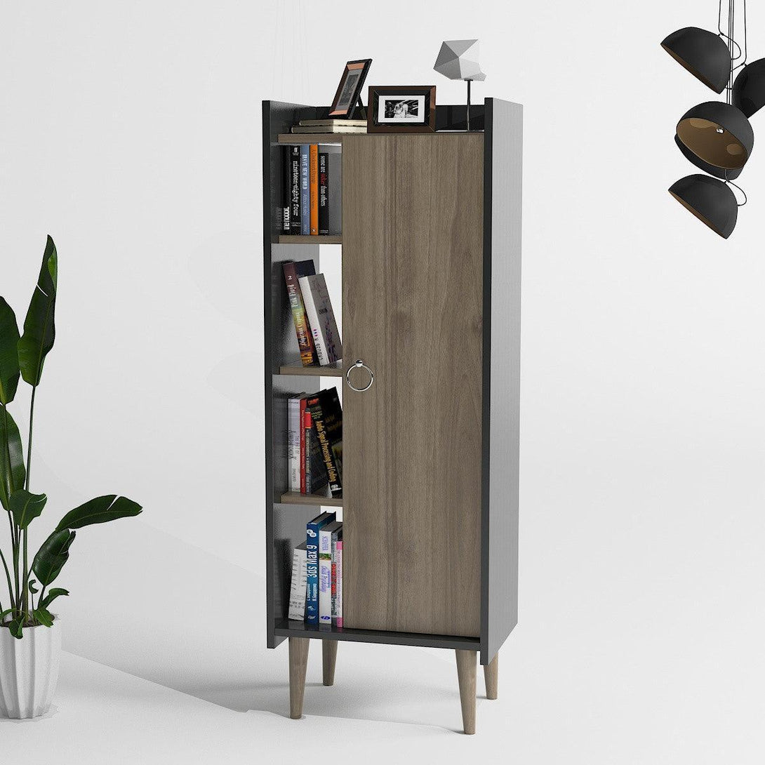 Ormarić za pohranu Lagomood Ruby - Walnut, Anthracite-Vasdom.hr