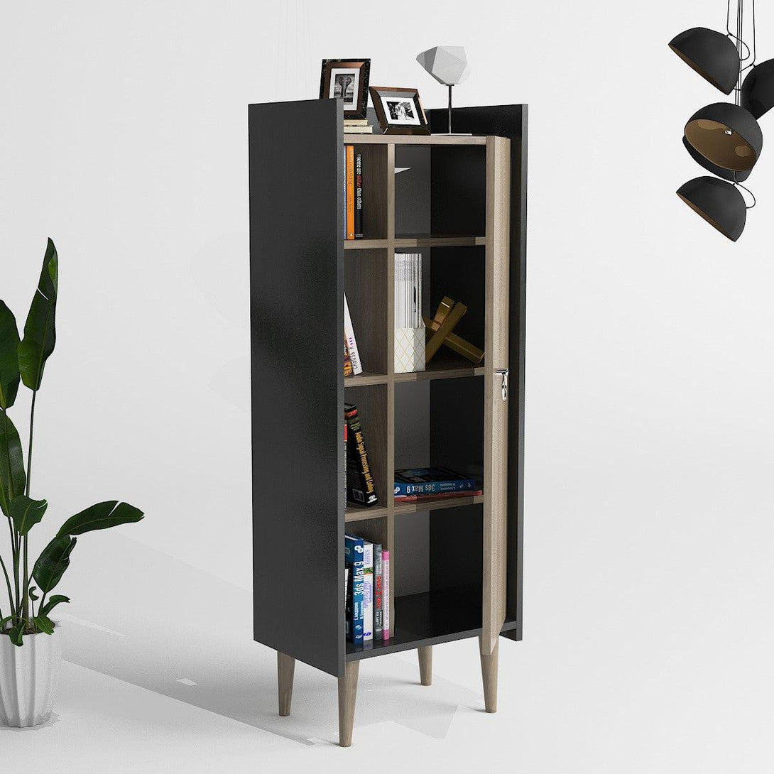 Ormarić za pohranu Lagomood Ruby - Walnut, Anthracite-Vasdom.hr