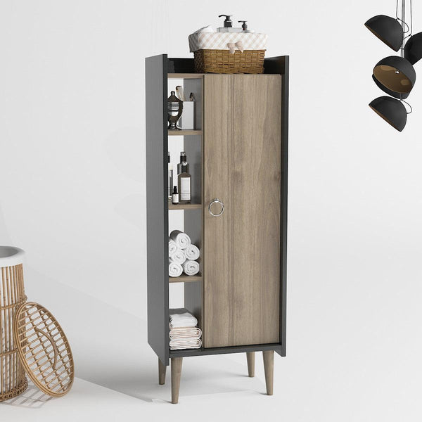 Ormarić za pohranu Lagomood Ruby - Walnut, Anthracite-Vasdom.hr