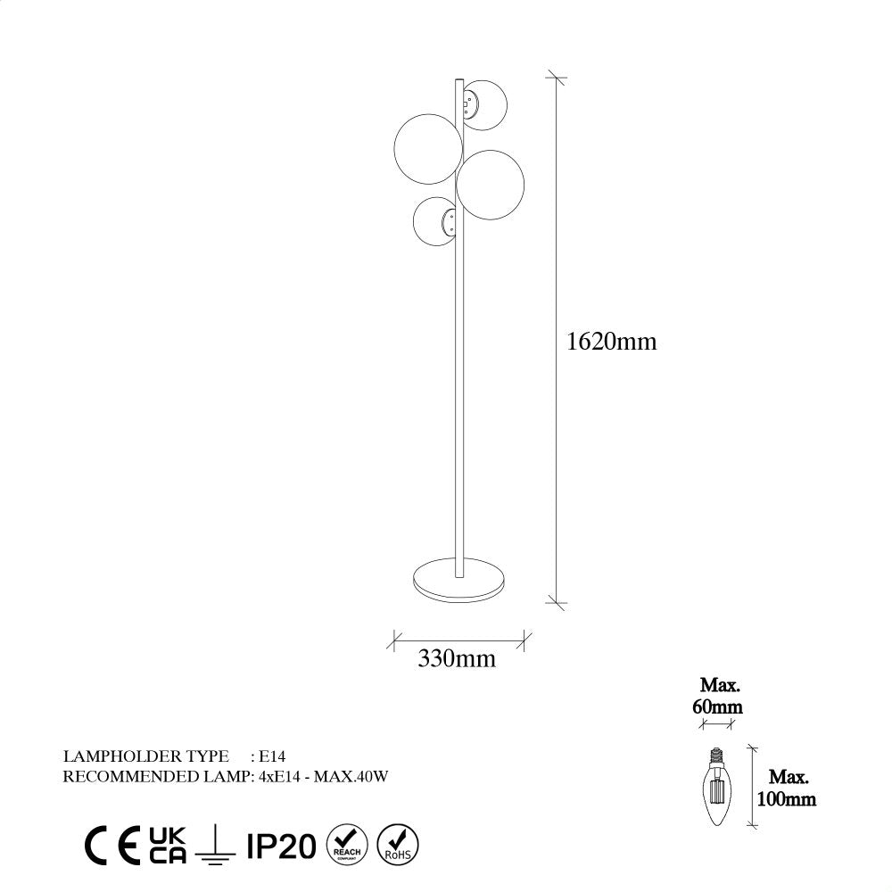 Podna lampa Fazli - 10523-Vasdom.hr